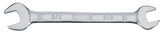 DeWALT DWMT75428OSP Open End Wrench, Metric, 5/8 x 3/4 in Head, 8-11/16 in L, Polished Chrome